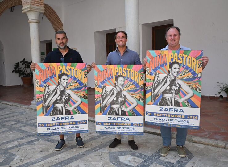 Nia Pastori ofrecer un concierto en la Plaza de Toros de Zafra el 26 de septiembre