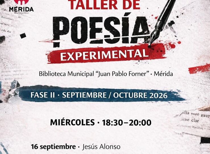 La Biblioteca Municipal de Mrida recupera el taller de poesa experimental 