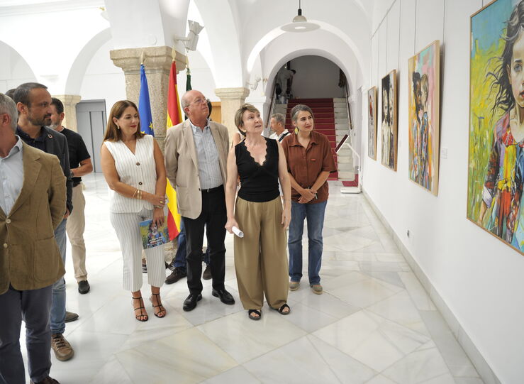Exposicin de pintura de Pilar Fernndez puede visitarse en la Asamblea de Extremadura