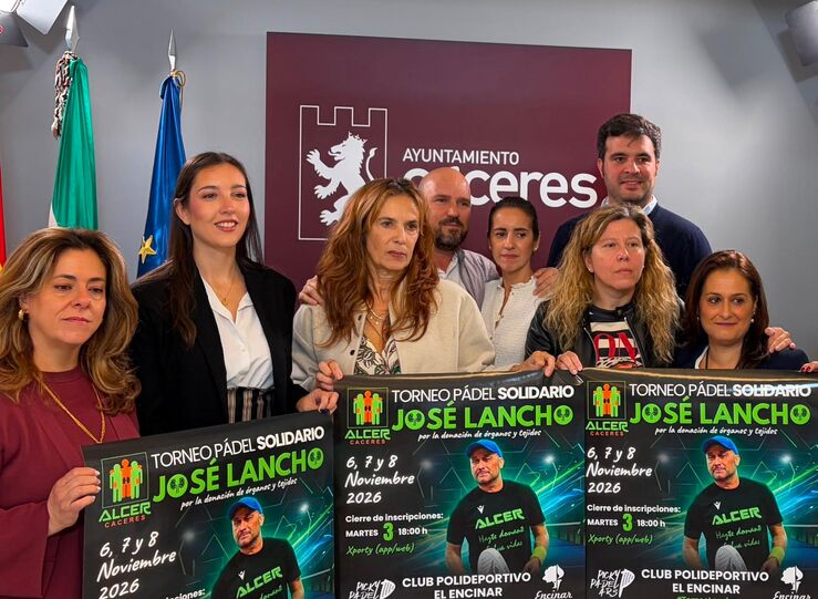 El Torneo de Pdel Solidario Jos Lancho de Cceres destinar su recaudacin a ALCER