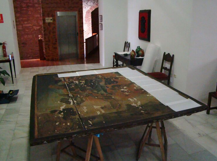 Reparacin de dos tablas del siglo XVI del Museo de Olivenza