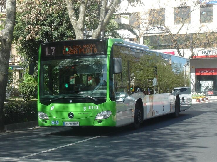 El servicio de bus urbano de Cceres gana 135000 viajeros en 2017