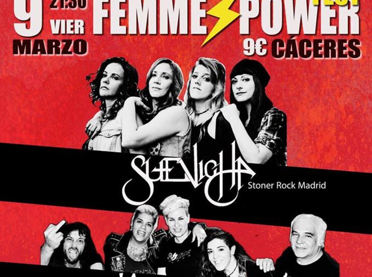 Femme Power Festival el 9 de marzo en Cceres