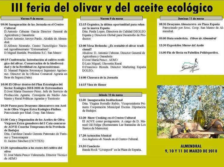 III Feria del Olivar y del Aceite Ecolgico en Almendral