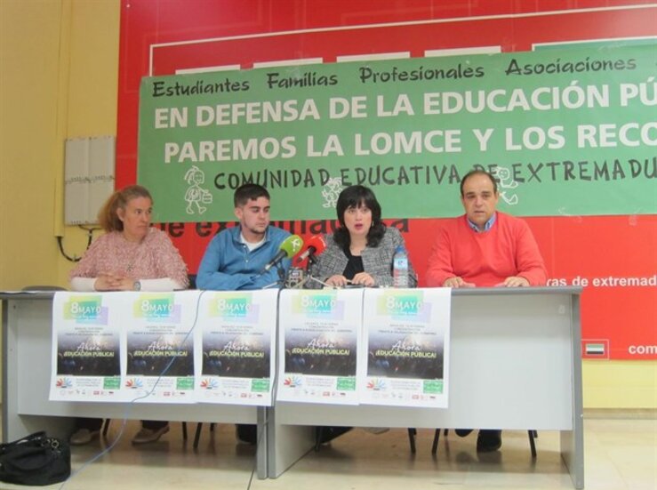 La Plataforma por la Educacin Pblica se concentrar en Cceres y Badajoz contra la Lomce