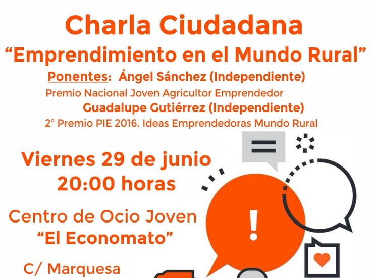 Cs Mrida organiza una charla sobre Emprendimiento en el mundo rural