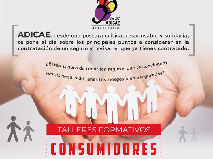 Adicae ofrece en Mrida Cceres y Badajoz talleres formativos sobre seguros 