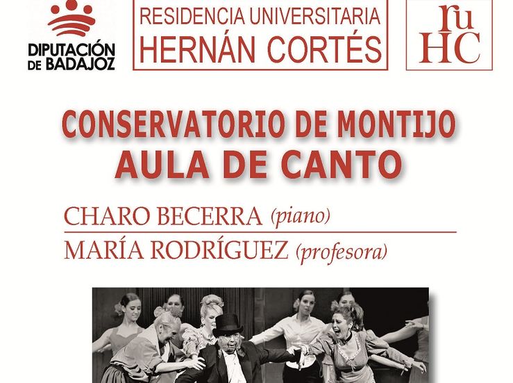 El Aula de Canto del Conservatorio de Montijo ofrecer un recital lrico en Badajoz