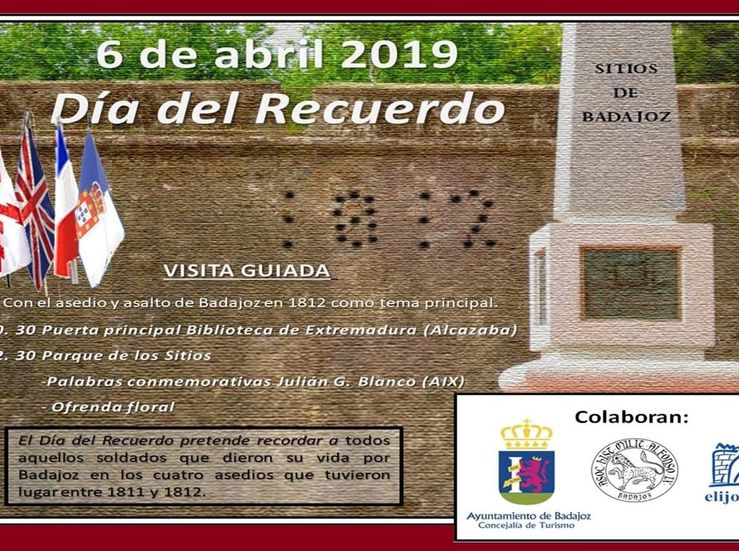 El Ayuntamiento de Badajoz organiza una visita guiada enmarcada en el Da del Recuerdo