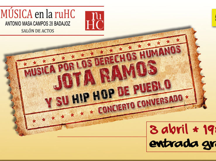 El artista afrocolombiano Jota Ramos ofrece un concierto conversado de hip hop en Badajoz