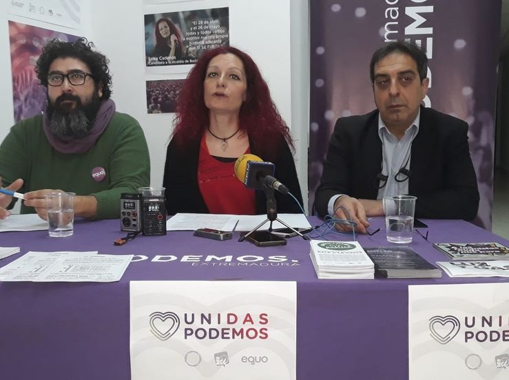 Podemos IU y Equo acudirn en confluencia al Ayuntamiento de Badajoz 