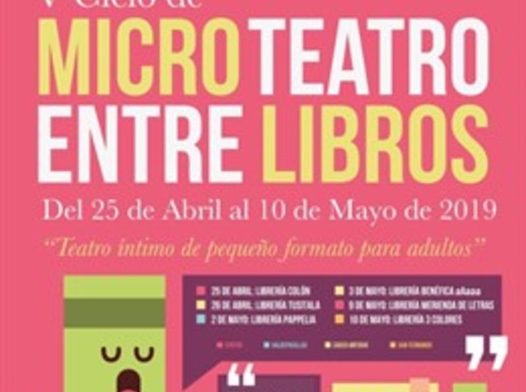 El V Ciclo de Microteatro entre Libros contina el prximo jueves en Badajoz
