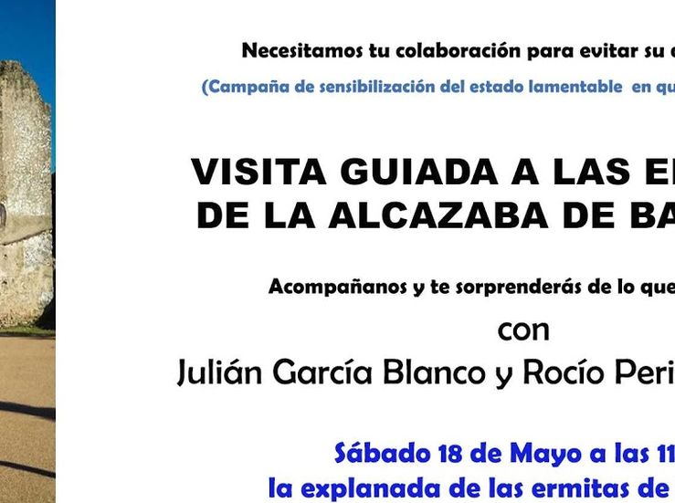 La Asociacin Amigos de Badajoz organiza una visita a la explanada de la Alcazaba 