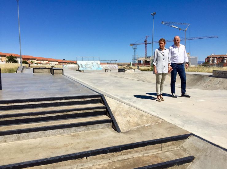 Finalizan las obras del complejo deportivo de skatepark en La Mejostilla de Cceres