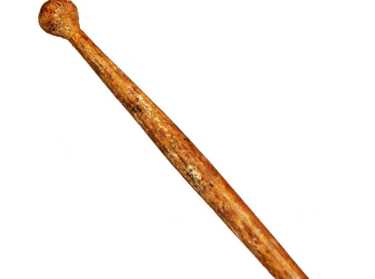 Una aguja romana para el pelo pieza del mes de junio en el Museo Etnogrfico de Olivenza 