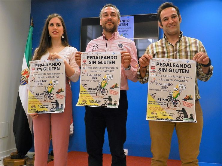 La Asociacin de Celiacos de Extremadura celebra en Cceres una ruta ciclista sin gluten
