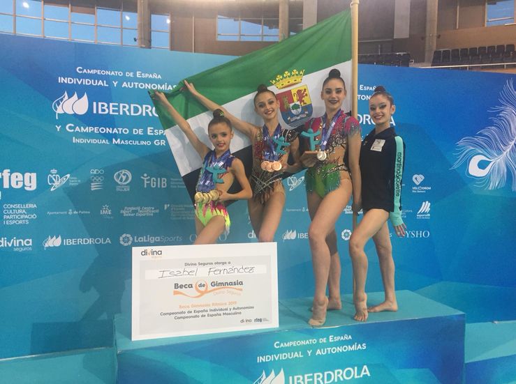 Seis medallas de oro en Rtmica femenina en el Campeonato de Espaa de Mallorca 