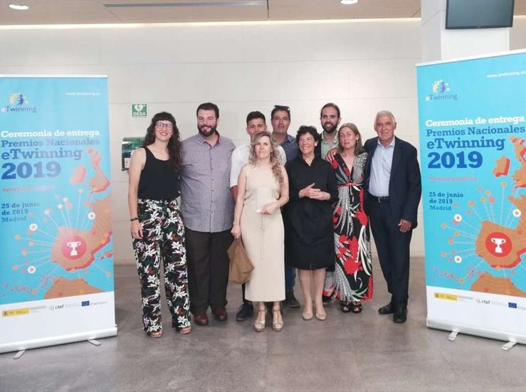 7 docentes CEIP Virgen de Barbao de Montijo recogen el Premio Nacional eTwinning