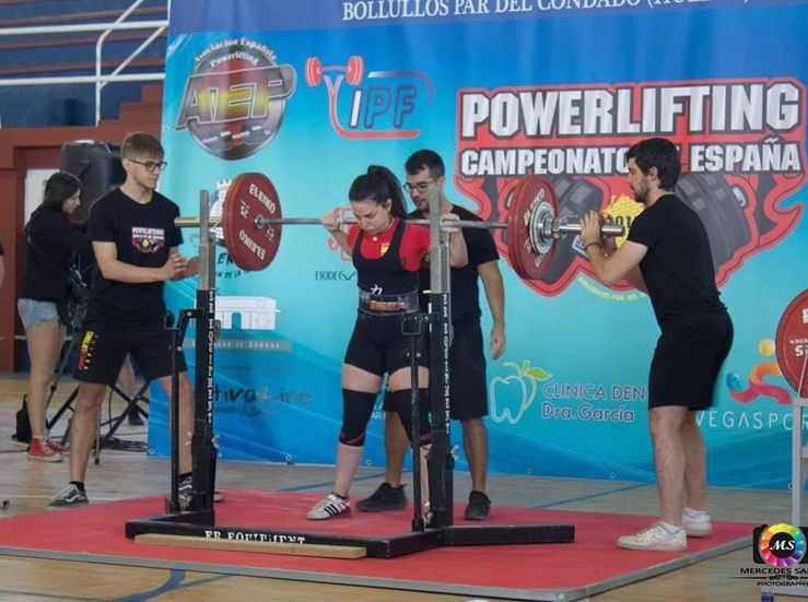La cauriense Esther Gutirrez Campeona de Espaa de Powerlifting Junior 57kg
