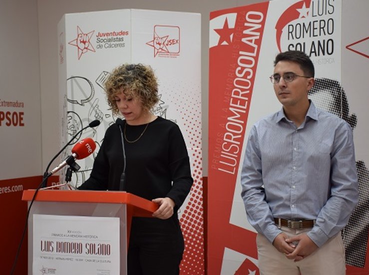 JJSS provincia Cceres presenta XV premios a la Memoria Histrica Luis Romero Solano