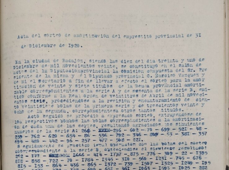  Actas de sesiones de plenos de la Diputacin de Badajoz de 1921 documento de enero