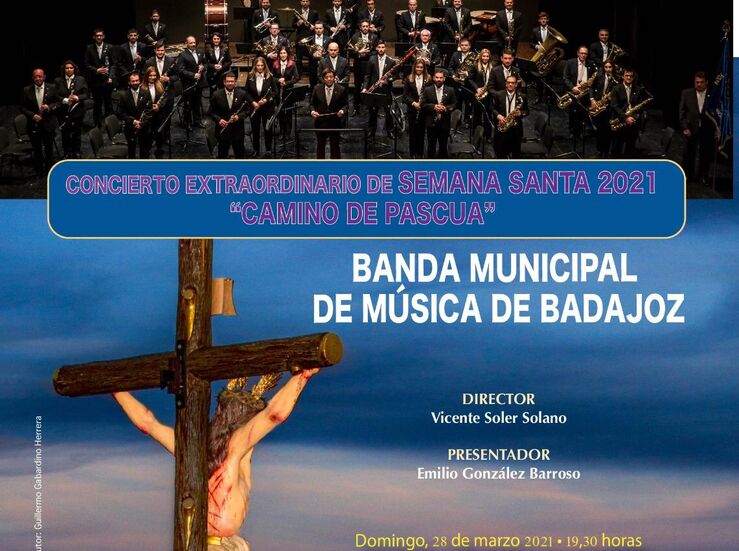 Banda Municipal de Msica de Badajoz ofrece un concierto extraordinario de Semana Santa 