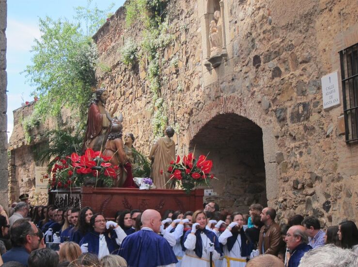 La bendicin de los ramos abre este domingo en Cceres una Semana Santa sin procesiones