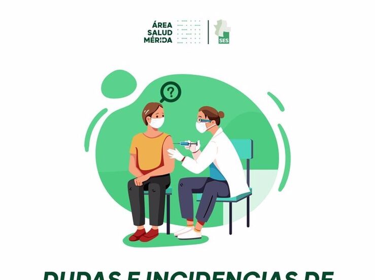 Formulario online del rea Salud Mrida para resolver dudas e incidencias sobre vacunacin