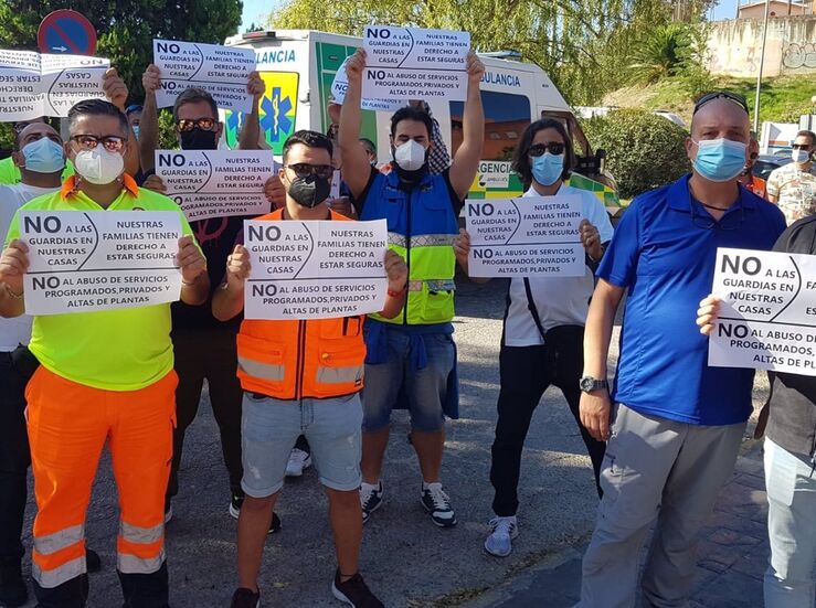 Trabajadores de Coexam rechazan sistema guardias localizadas de ambulancias de urgencias