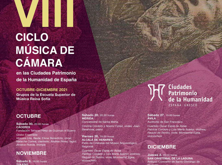 El Ciclo de Msica de Cmara en Ciudades Patrimonio recalar en la Concatedral de Mrida