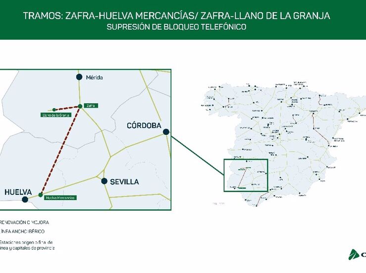 El Gobierno autoriza la supresin del bloqueo telefnico en dos lneas de Badajoz y Huelva