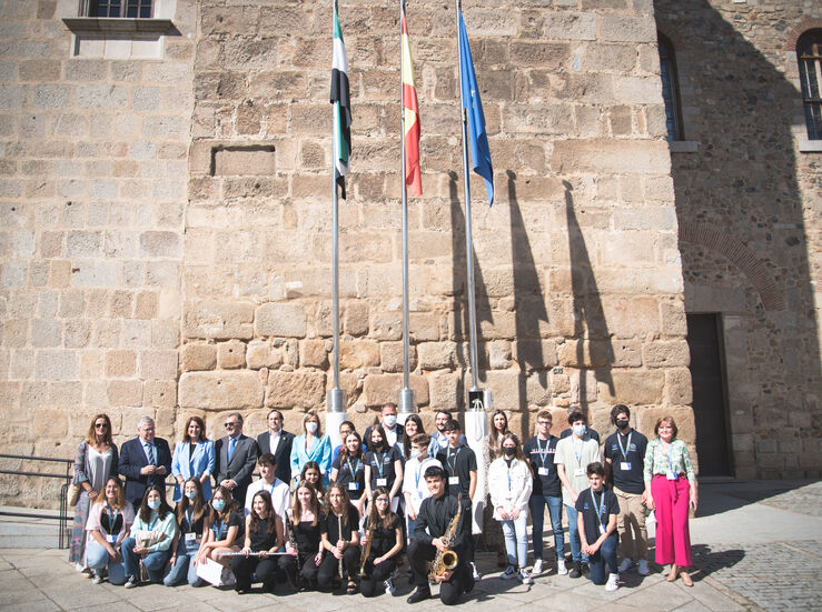 El alcalde de Mrida asiste a la celebracin del Da de Europa en Extremadura