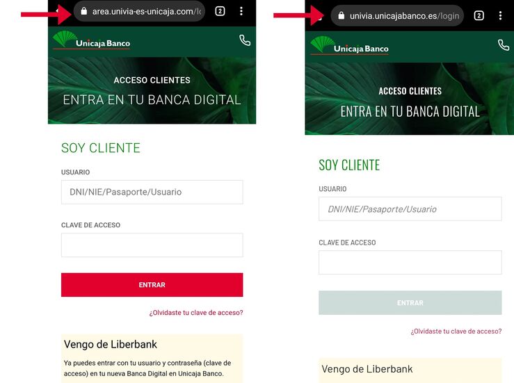 cafetería puño heno UCE-Extremadura advierte de intentos de estafa por falsa identidad de  Unicaja y Liberbank