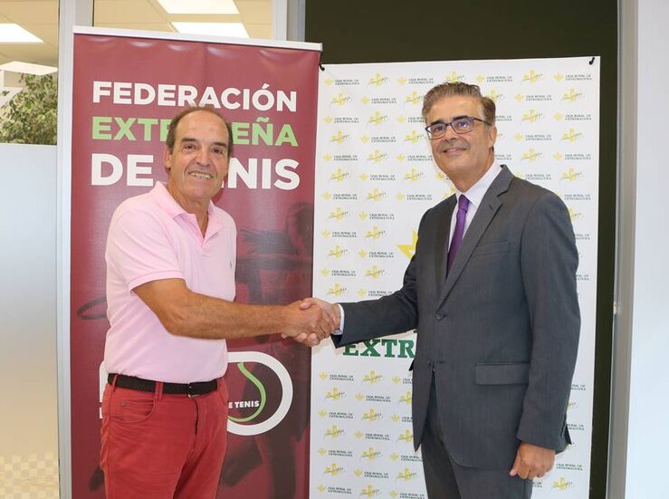 Caja Rural de Extremadura renueva su apoyo a la Federacin Extremea de Tenis