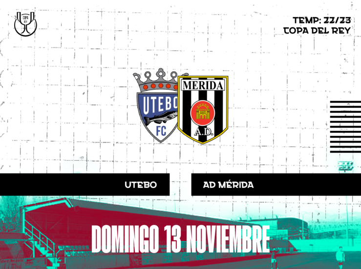 La AD Mrida jugar el domingo ante el Utebo Ftbol Club en 1 ronda de Copa del Rey