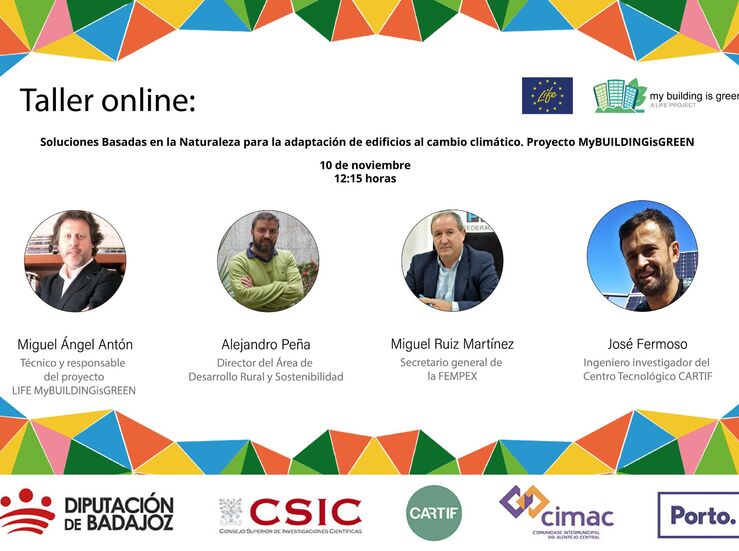 Diputacin de Badajoz organiza un taller online de Soluciones Basadas en la Naturaleza 