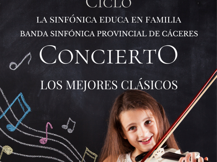 Banda Provincial Cceres abre ciclo conciertos didcticos La Sinfnica educa en familia