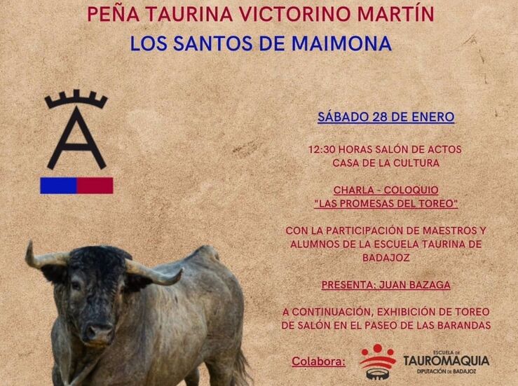 Pea Taurina Victorino Martn de Los Santos de Maimona celebra su 40 aniversario