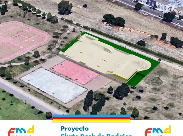 Badajoz tendr un nuevo skate park de 2000 m2 en parque de la Margen Derecha del Guadiana