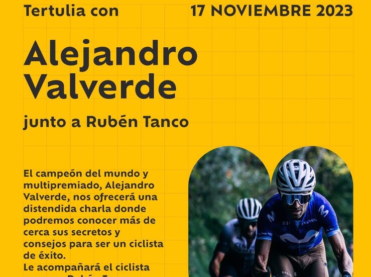 Ciclista Alejandro Valverde ofrecer una charla en la Residencia Rucab de Badajoz 