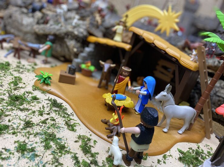 Casi 3000 figuras componen el Beln de Playmobil en la Coleccin Visigoda de Mrida