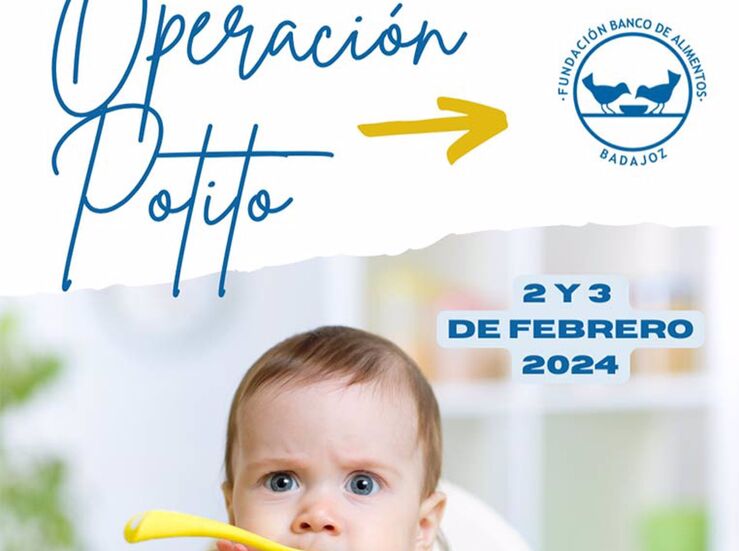 El Banco de Alimentos de Badajoz desarrolla los das 2 y 3 la operacin Potito