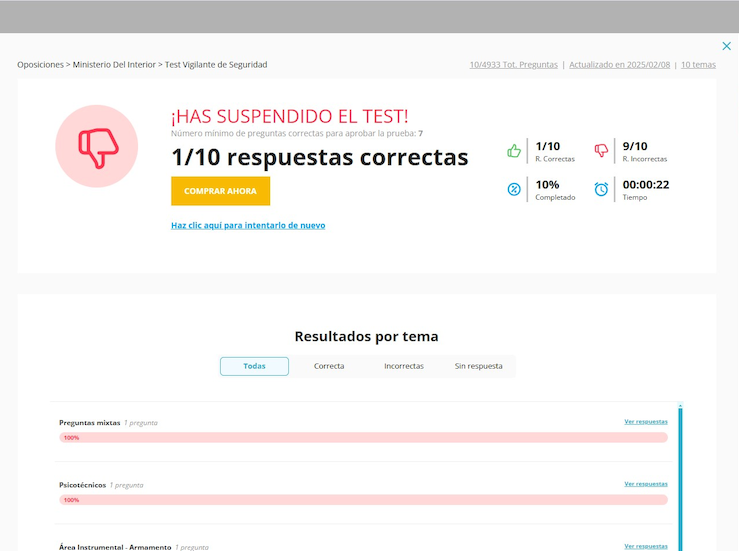 Aprueba el Test Vigilante de Seguridad Guas de Estudio y Exmenes de Ejemplo