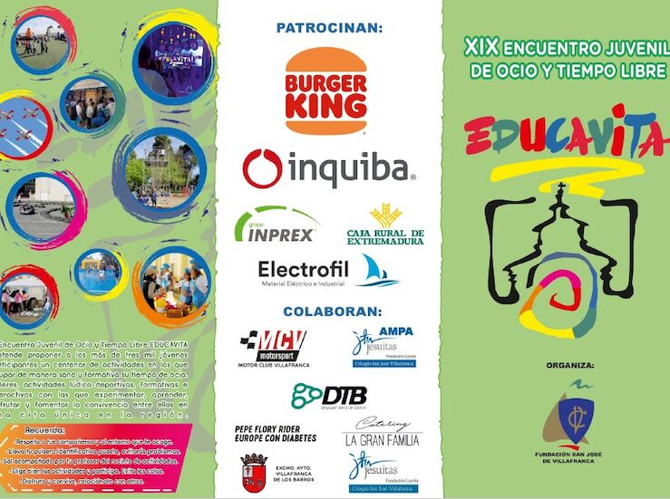 Alumnos de 70 centros participarn en Educavita en el Colegio San Jos de Villafranca 