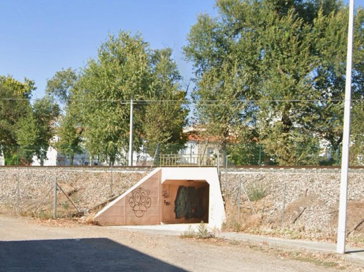 Cortado el trfico en Arenal de Pan Caliente por obras del nuevo viaducto Alta Velocidad