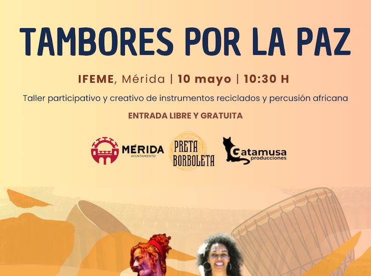 IFEME acoger este viernes el taller Tambores por la paz 