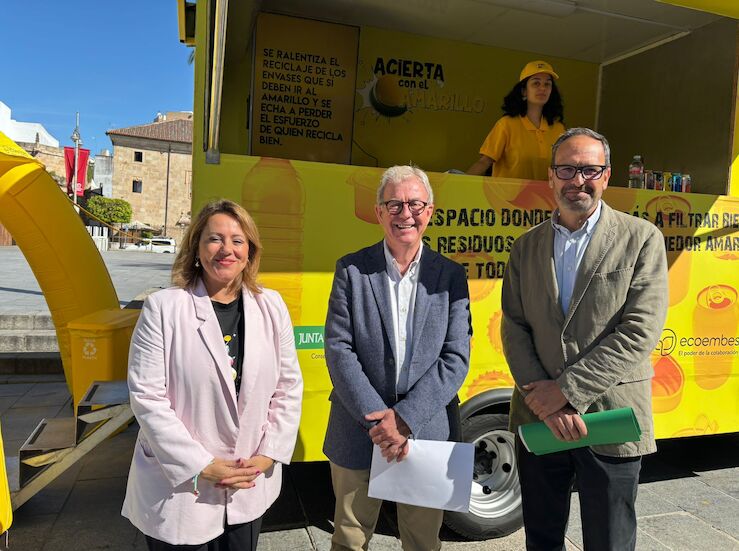 Junta inicia en Mrida una campaa de reciclaje sobre uso correcto del contenedor amarillo