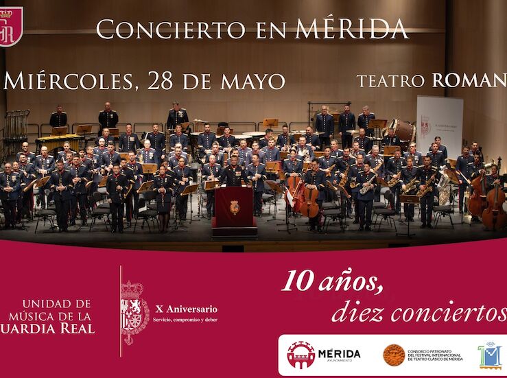 Teatro Romano de Mrida acoge concierto de la Unidad de Msica de la Guardia Real