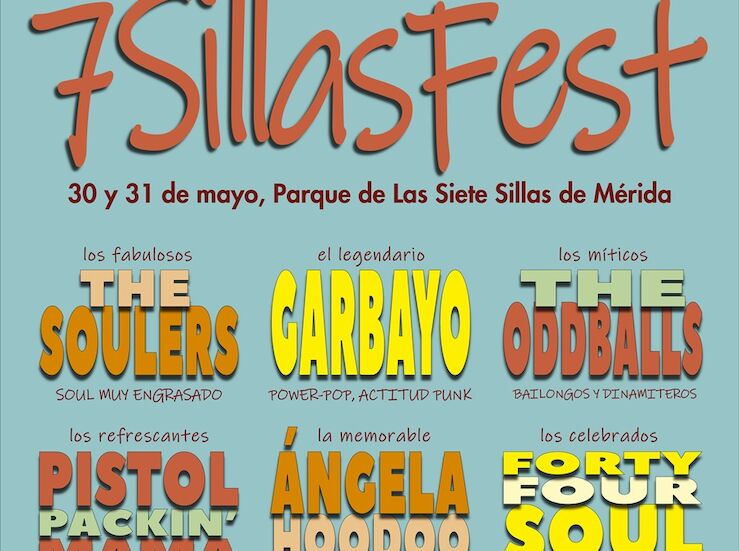 Nueve grupos de diferentes estilos se citan en la 2 edicin del 7 Sillas Fest de Mrida