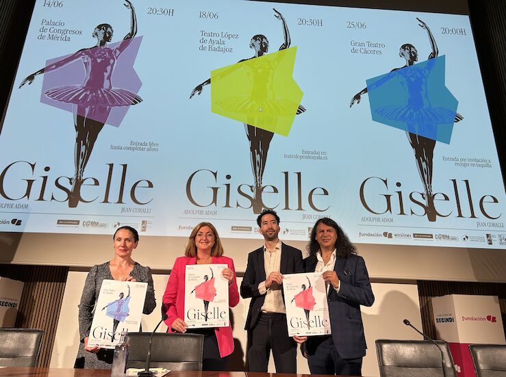 Alumnos y docentes Conservatorio Danza de Cceres y OSCAM escenifican el ballet Giselle